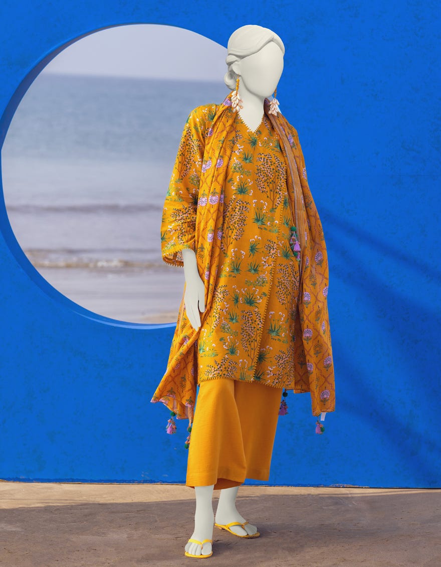 Multicolor Lawn Unstitched 3 Piece Dress | Jlawn-S-24-379