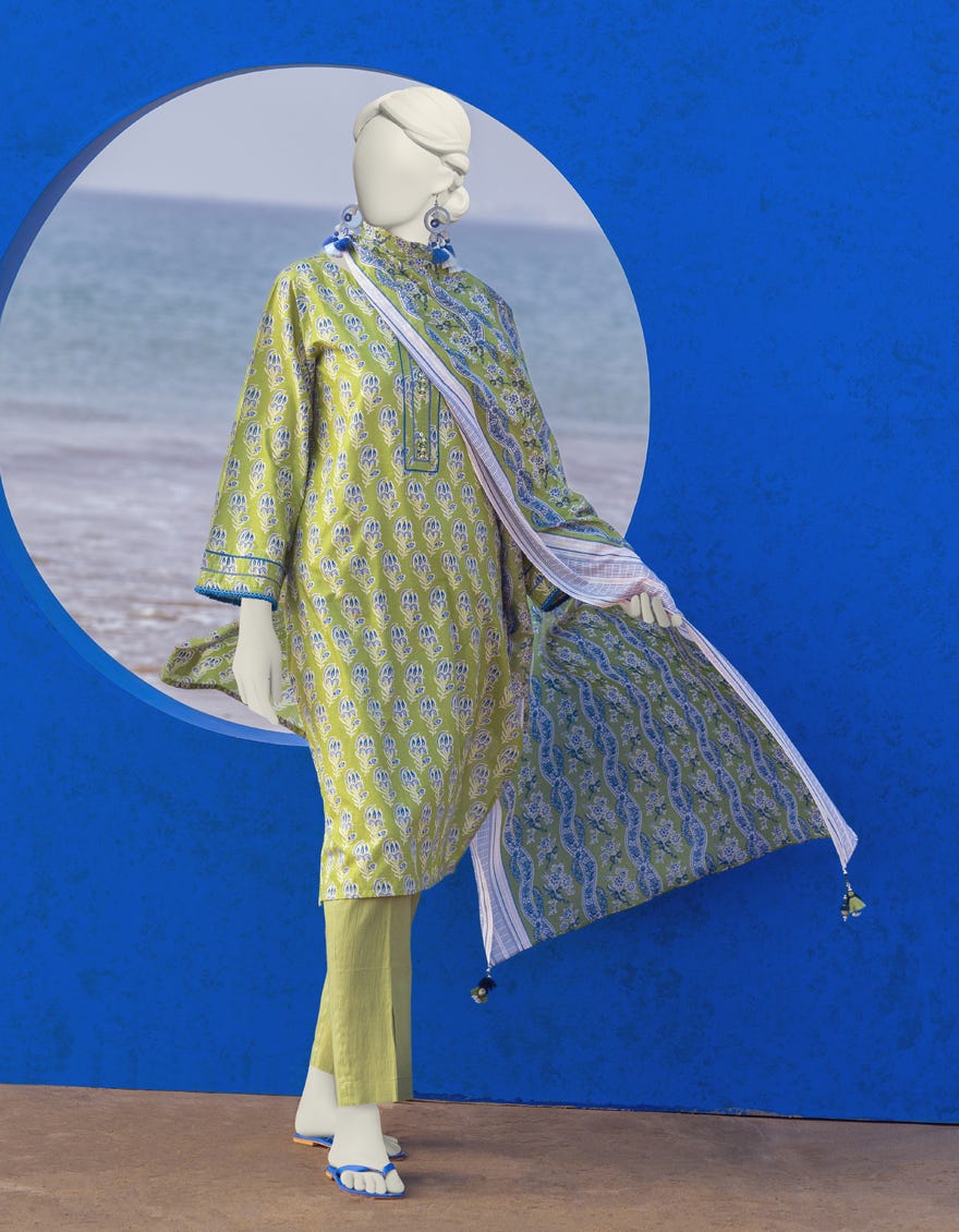 Multicolor Lawn Unstitched 3 Piece Dress | Jlawn-S-24-381