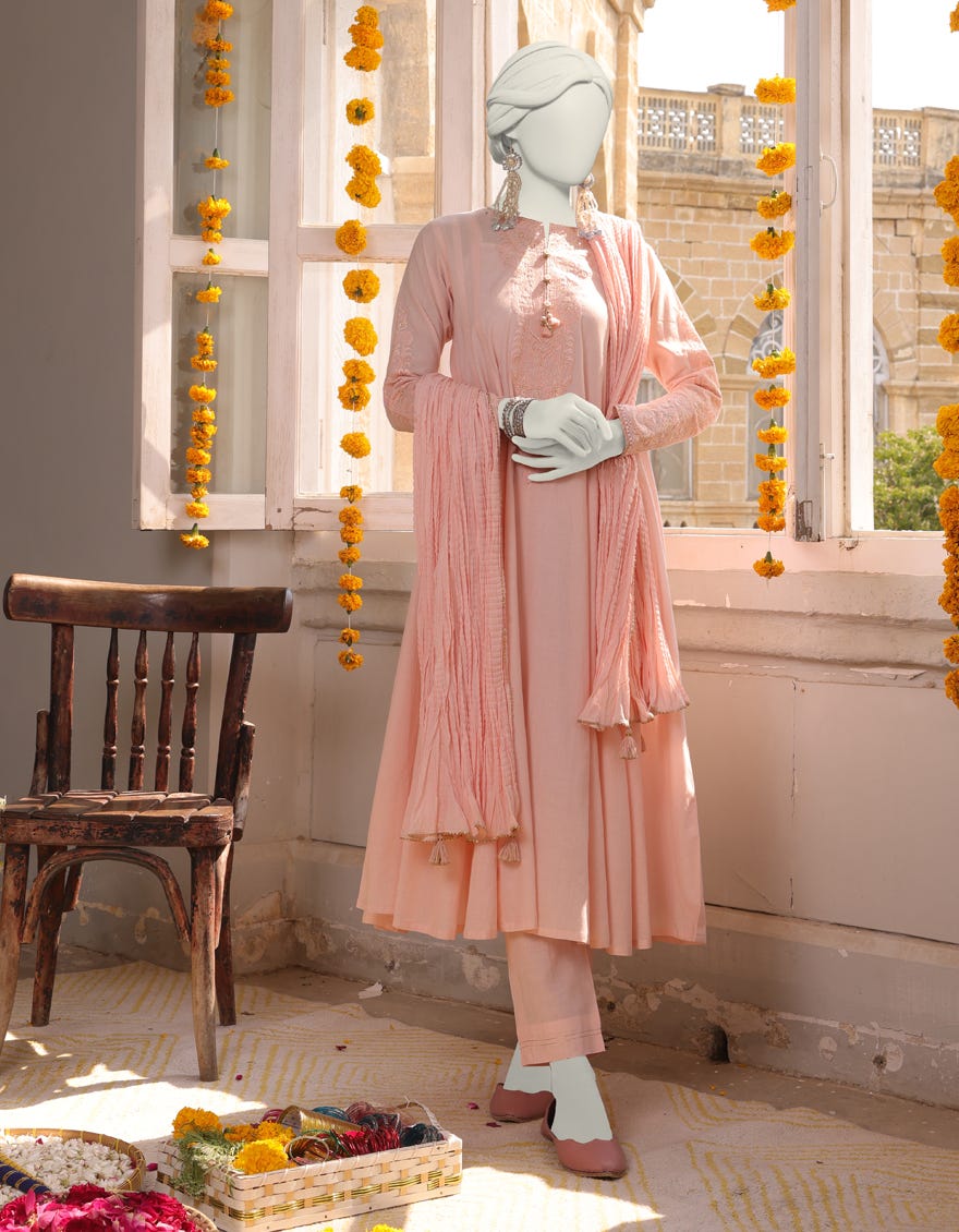 Pink Lawn Stitched 3 Piece | Jlawn-S-24-413