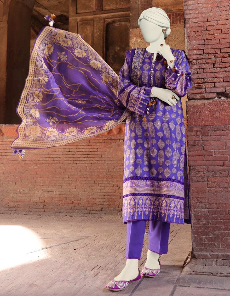 Multicolor Lawn Unstitched 3 Piece Dress | Jlawn-S-24-453