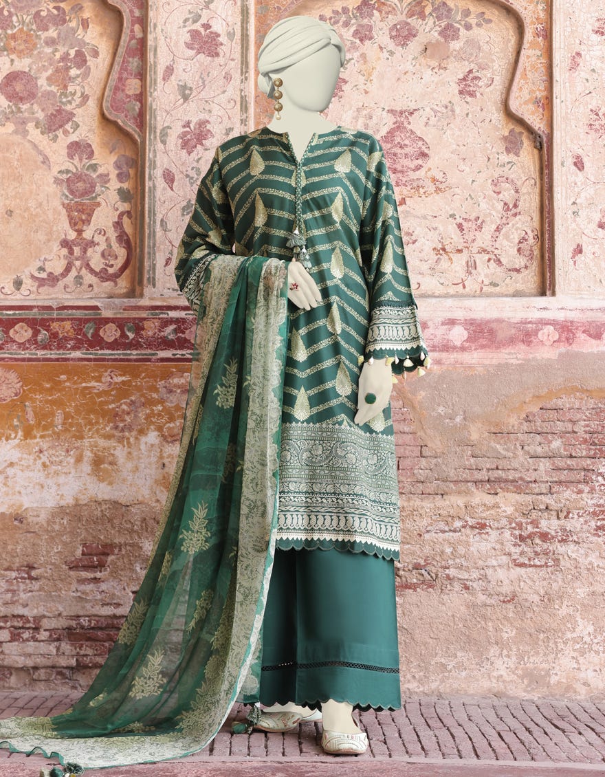 Multicolor Lawn Unstitched 3 Piece Dress | Jlawn-S-24-455