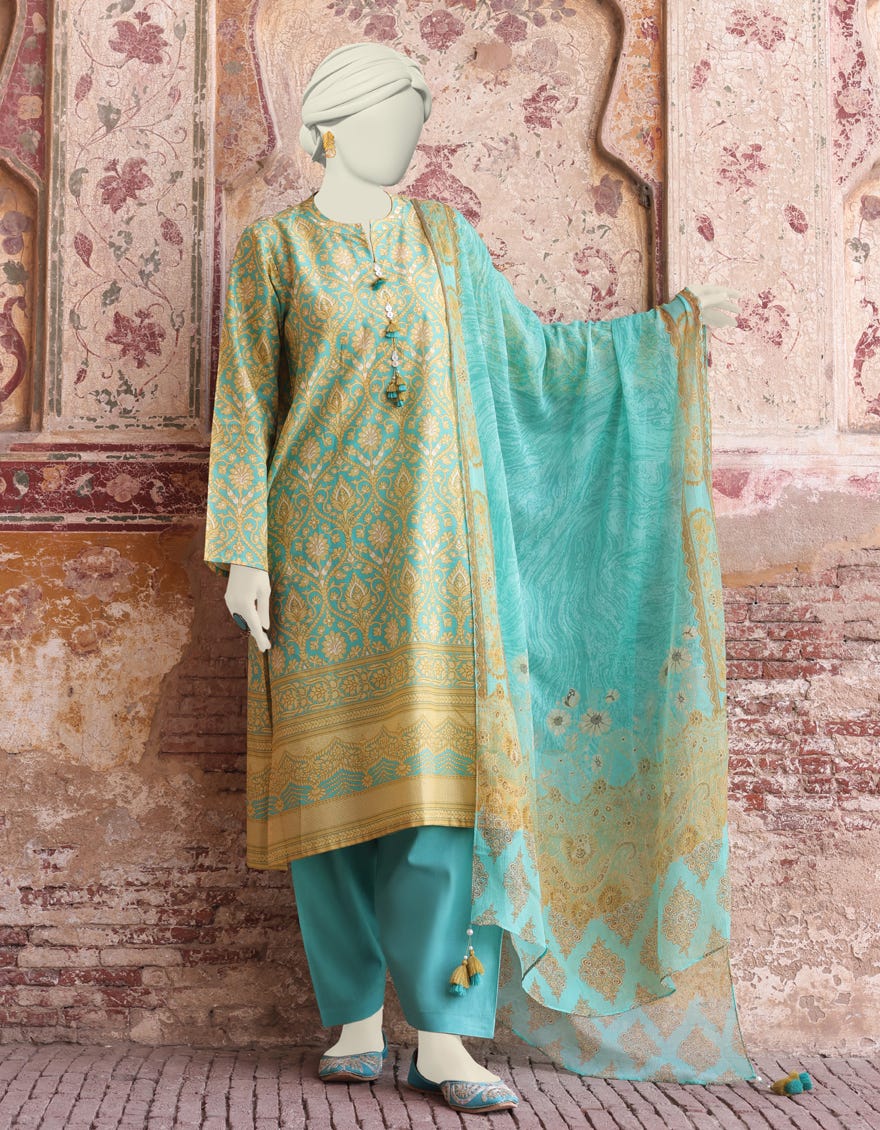 Blue Lawn Unstitched 3 Piece Dress | Jlawn-S-24-456
