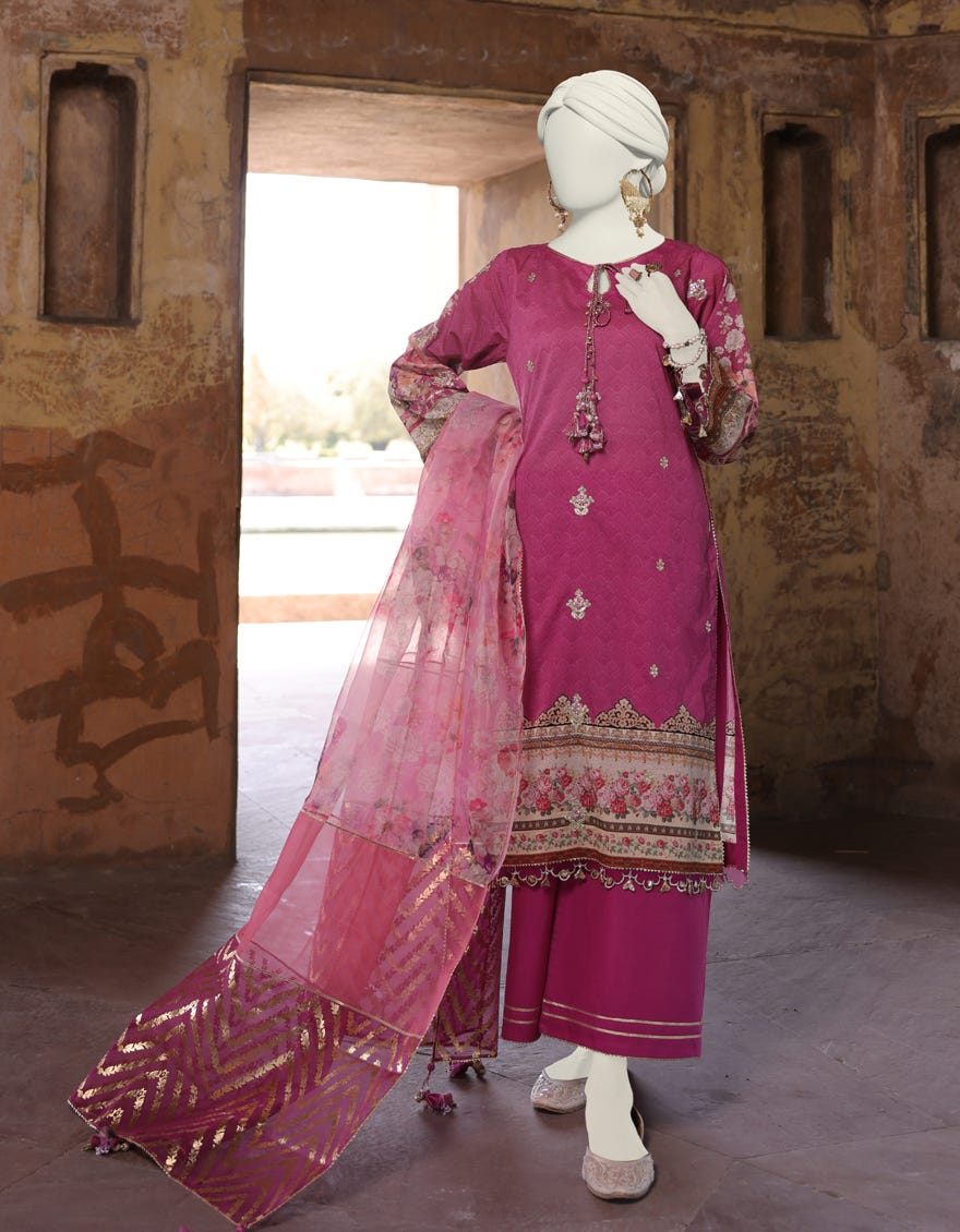 Multicolor Lawn Unstitched 3 Piece Dress | Jlawn-S-24-459