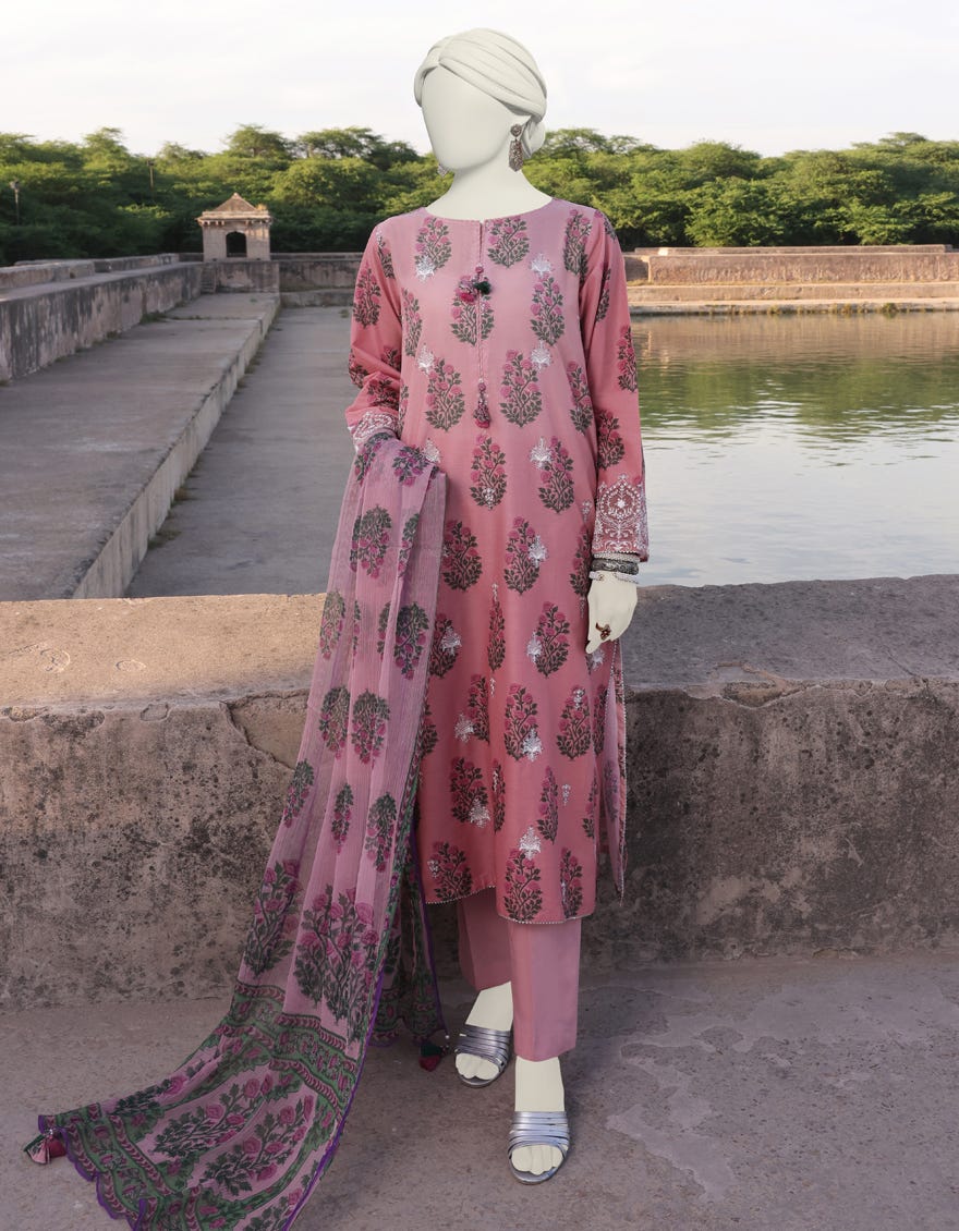 Multicolor Lawn Unstitched 3 Piece Dress | Jlawn-S-24-500