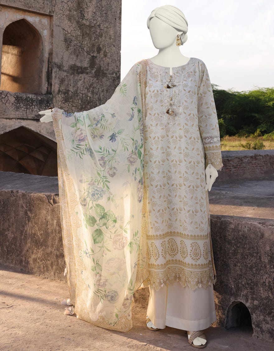 Multicolor Lawn Unstitched 3 Piece Dress | Jlawn-S-24-502