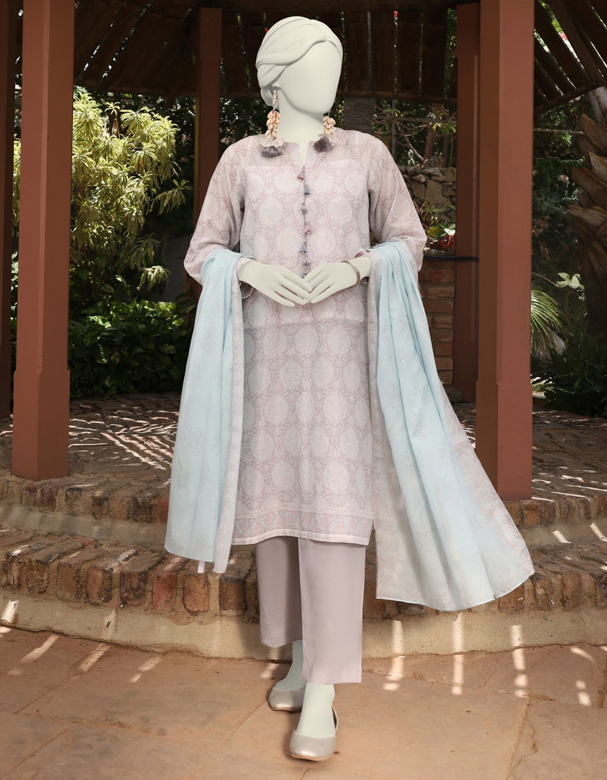 Grey Lawn 3 Piece Stitched Dress | Jlawn-S-24-507
