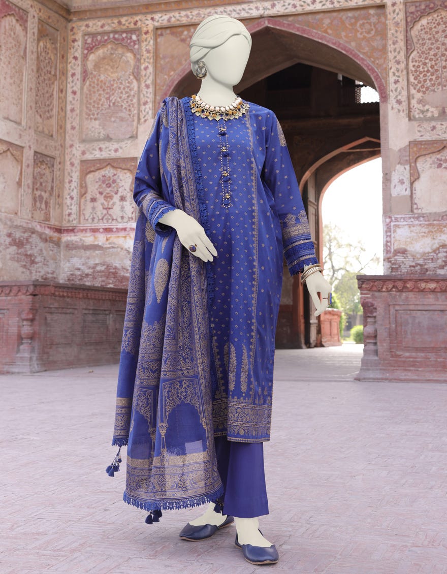 Multicolor Lawn Unstitched 3 Piece Dress | Jlawn-S-24-508