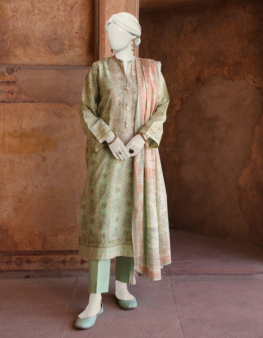 Multicolor Lawn Unstitched 3 Piece Dress | Jlawn-S-24-510