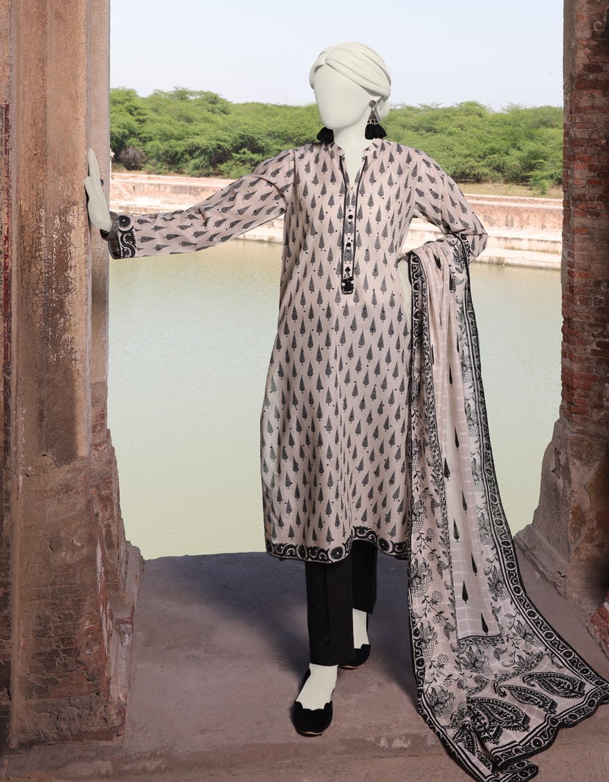 Multicolor Lawn Unstitched 3 Piece Dress | Jlawn-S-24-513