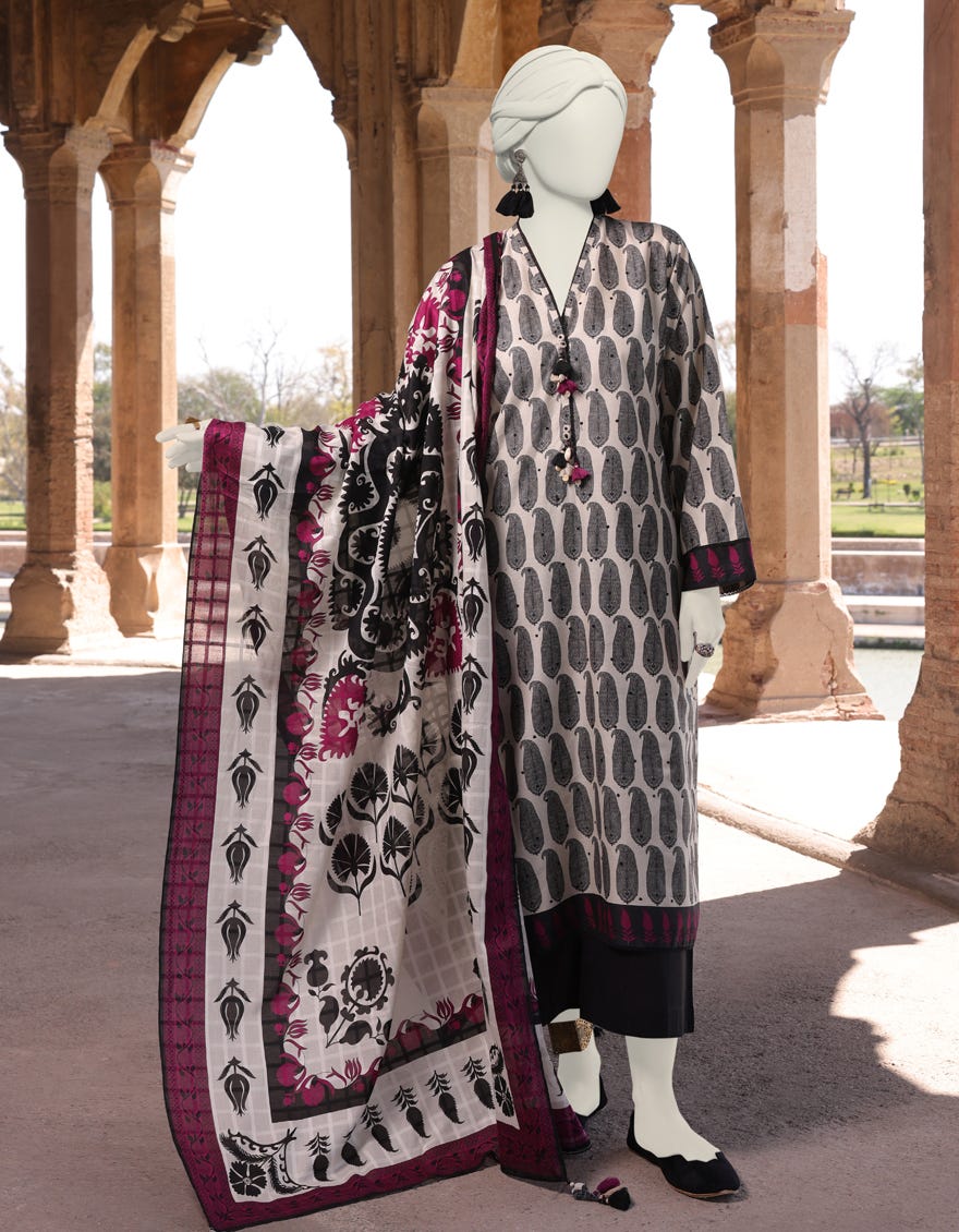 Multicolor Lawn Unstitched 3 Piece Dress | Jlawn-S-24-516