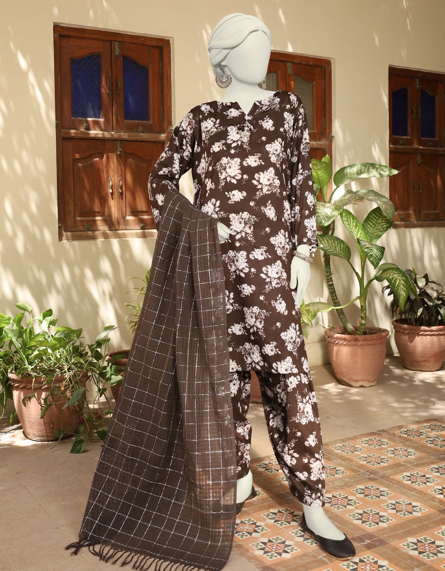 Multicolor Lawn Unstitched 3 Piece Dress | Jlawn-S-24-584