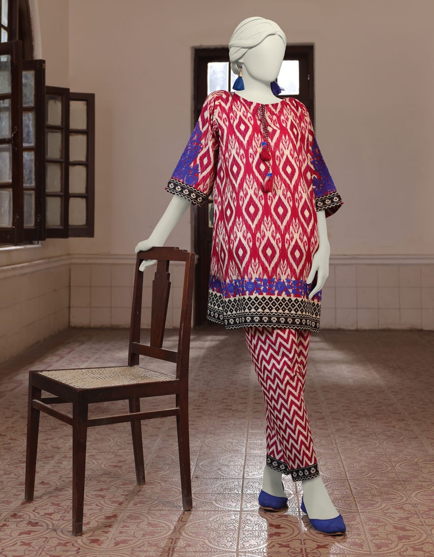 Multicolor Lawn Unstitched 2 Piece Dress | Jlawn-S-Jst-24-1713