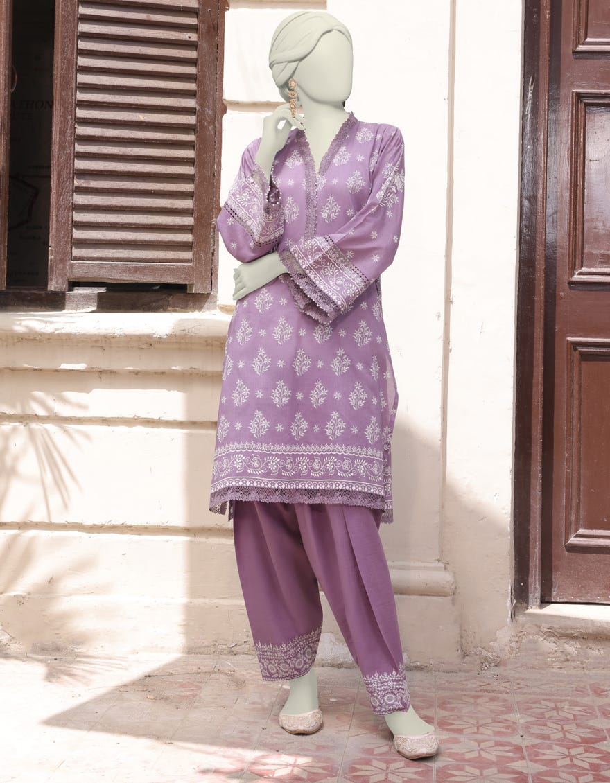 Purple Lawn Unstitched 2 Piece Dress | Jlawn-S-Jst-24-1708