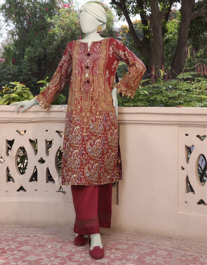 Multicolor Lawn Unstitched 2 Piece Dress | Jlawn-S-Jst-24-1705