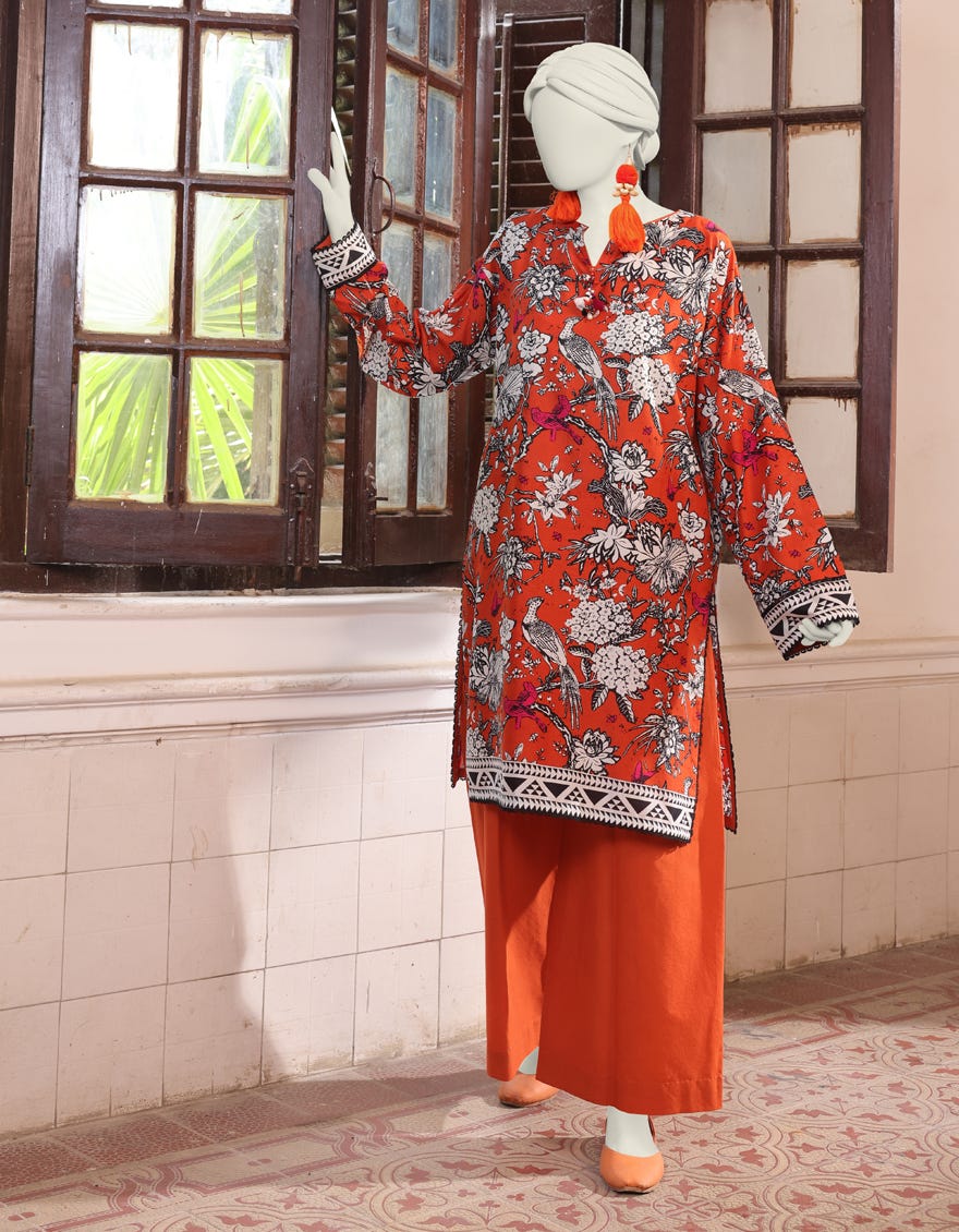 Multicolor Lawn Unstitched 2 Piece Dress | Jlawn-S-Jst-24-1698