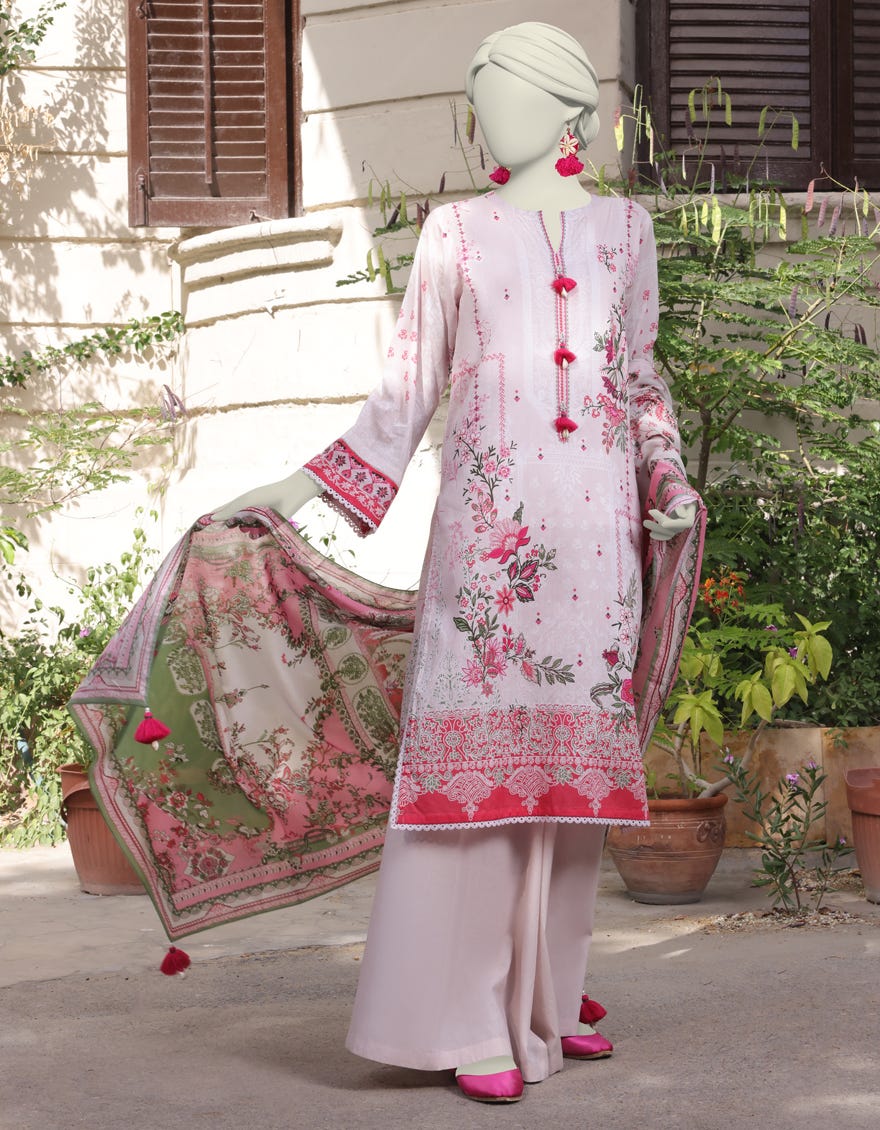 Multicolor Lawn Unstitched 2 Piece Dress | Jlawn-S-Jds-24-1145