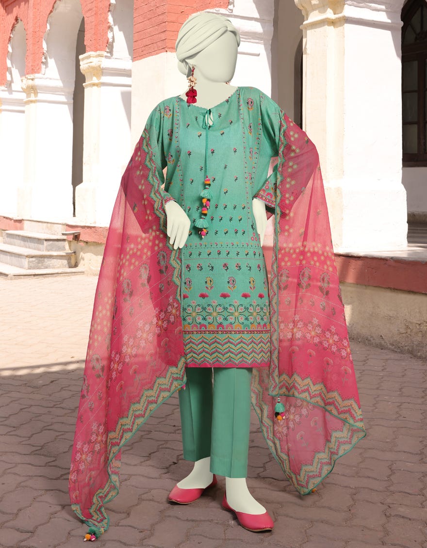 Green Lawn Unstitched 3 Piece Dress | Jlawn-S-24-519