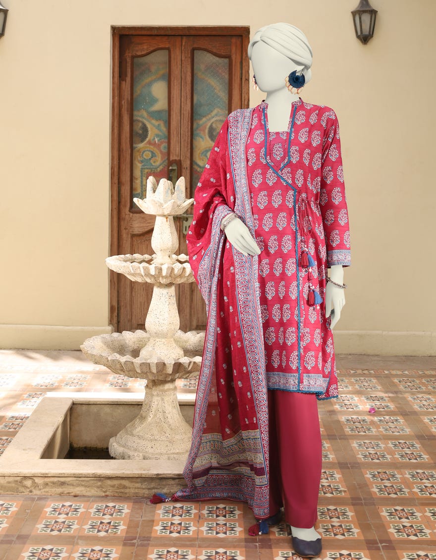 Magenta Lawn Unstitched 3 Piece Dress | Jlawn-S-24-537