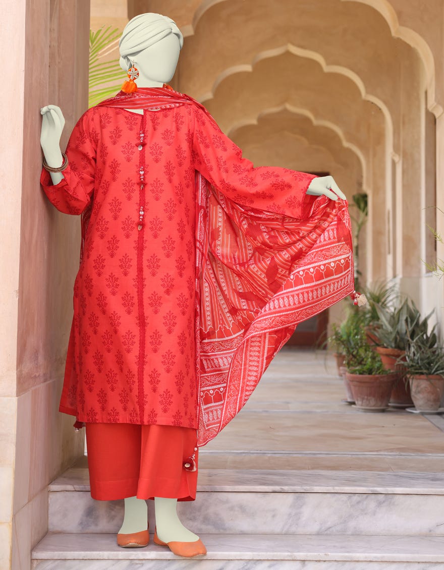 Orange Lawn Unstitched 3 Piece Dress | Jlawn-S-24-546