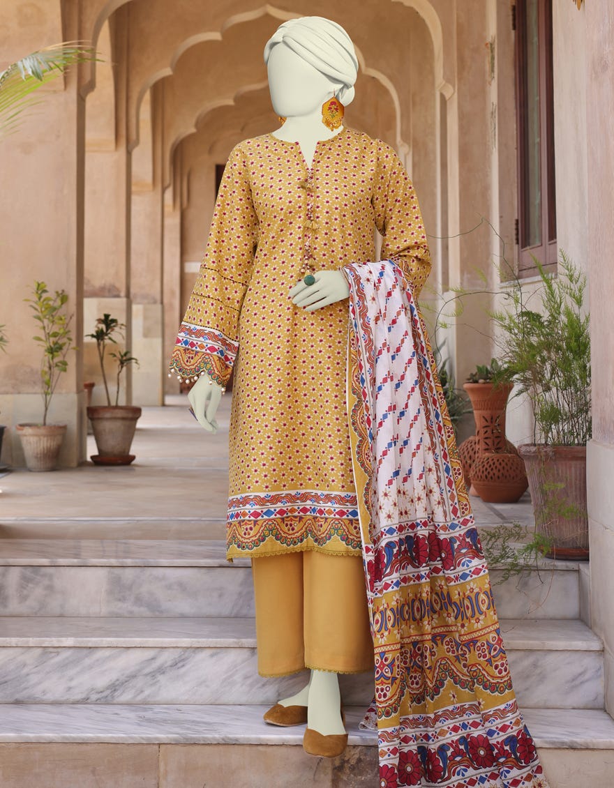 Multicolor Lawn Unstitched 3 Piece Dress | Jlawn-S-24-548