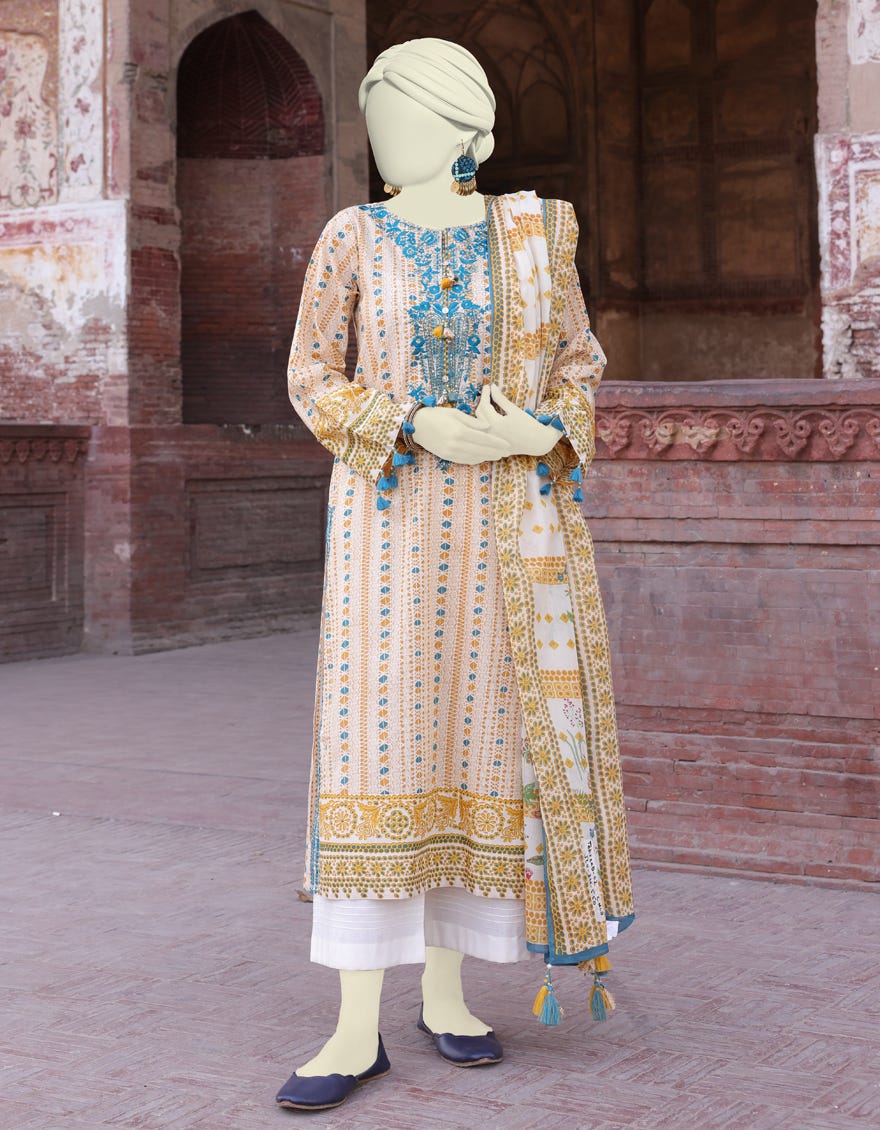 Multicolor Lawn Unstitched 3 Piece Dress | Jlawn-S-24-550