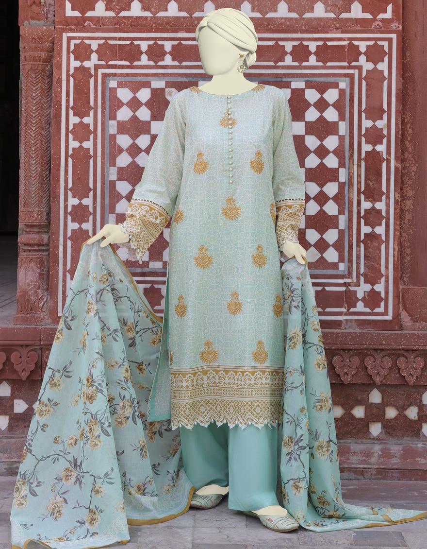 Green Lawn Unstitched 3 Piece Dress | Jlawn-S-24-555