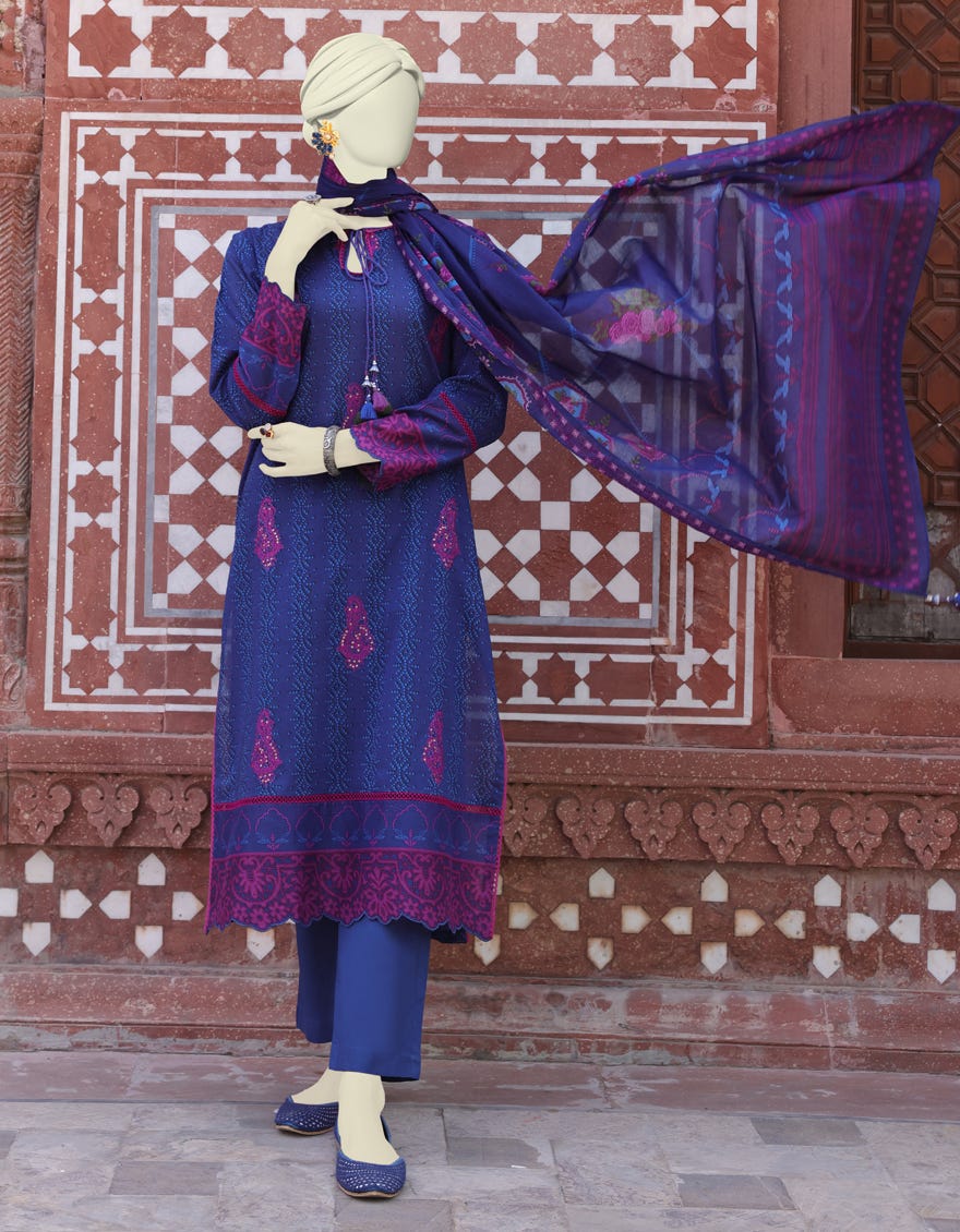 Multicolor Lawn Unstitched 3 Piece Dress | Jlawn-S-24-556