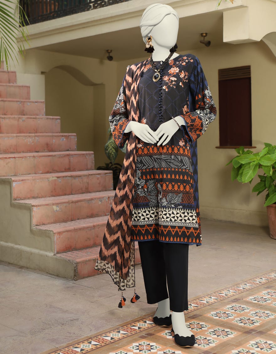 Blue Lawn Unstitched 3 Piece Dress | Jlawn-S-24-560