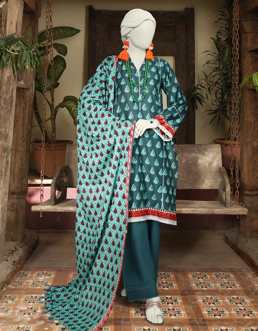 Multicolor Lawn Unstitched 3 Piece Dress | Jlawn-S-24-568