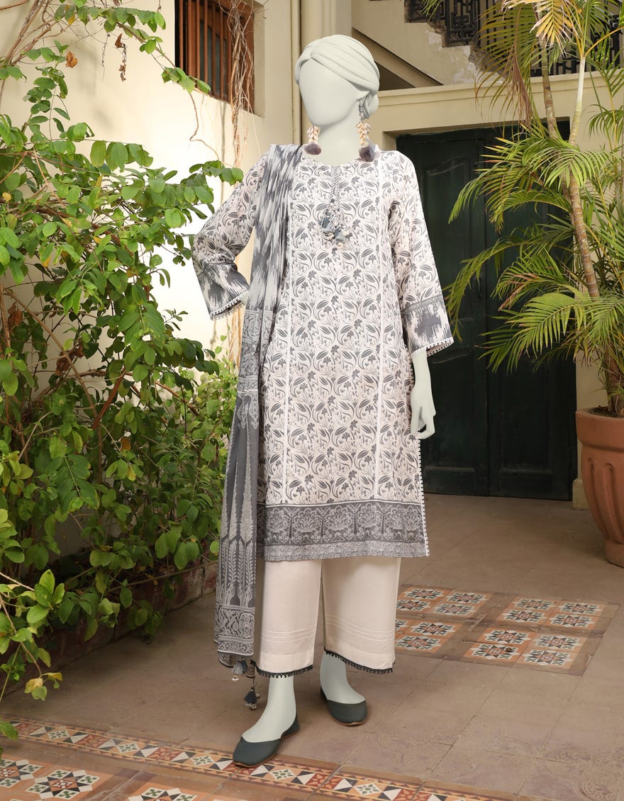 Grey Lawn Unstitched 3 Piece Dress | Jlawn-S-24-578