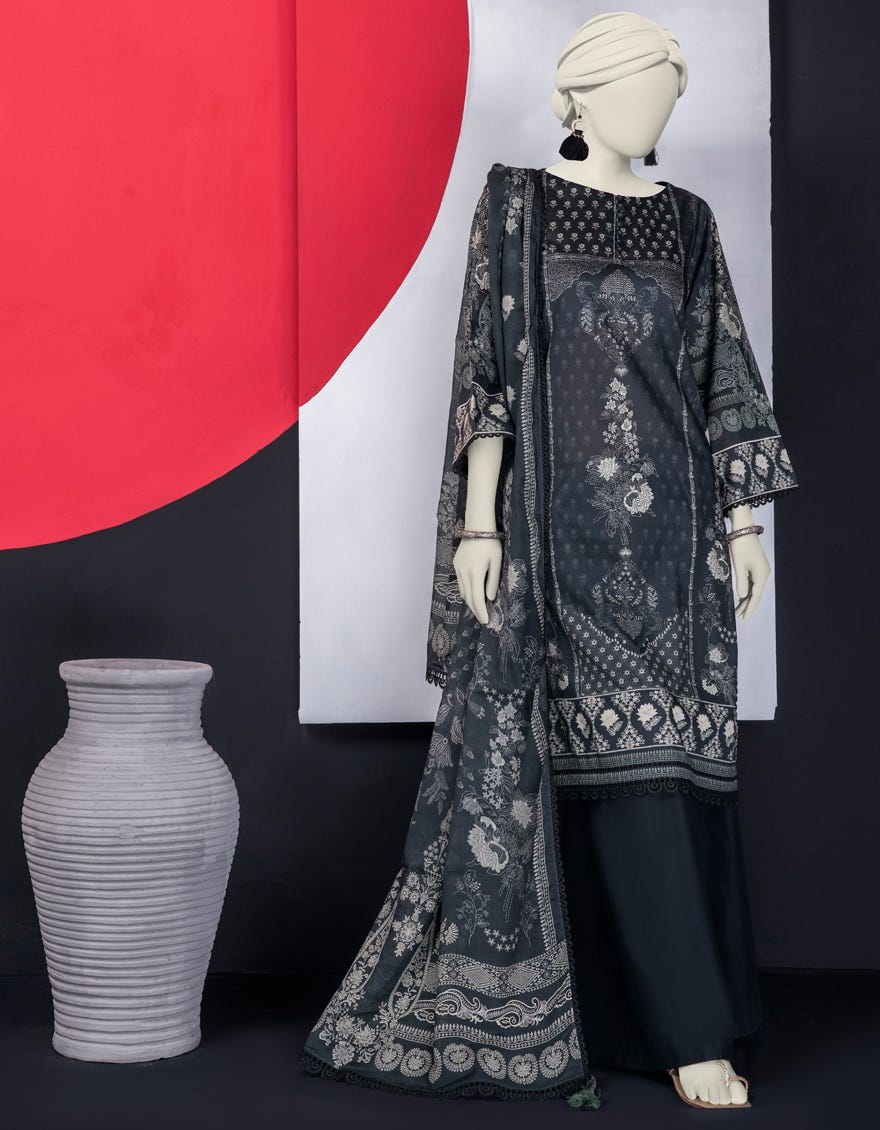 Green Lawn Unstitched 3 Piece Dress | Jlawn-S-24-587