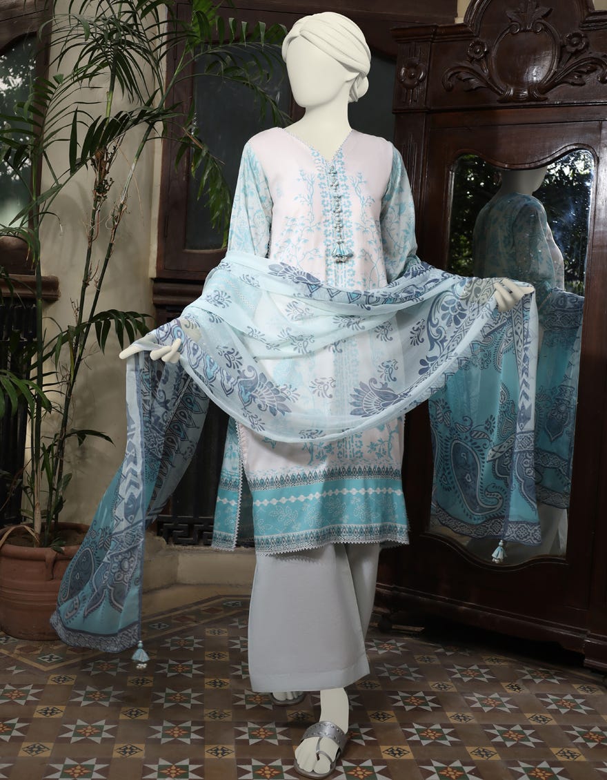 Multicolor Lawn Unstitched 3 Piece Dress | Jlawn-S-24-594