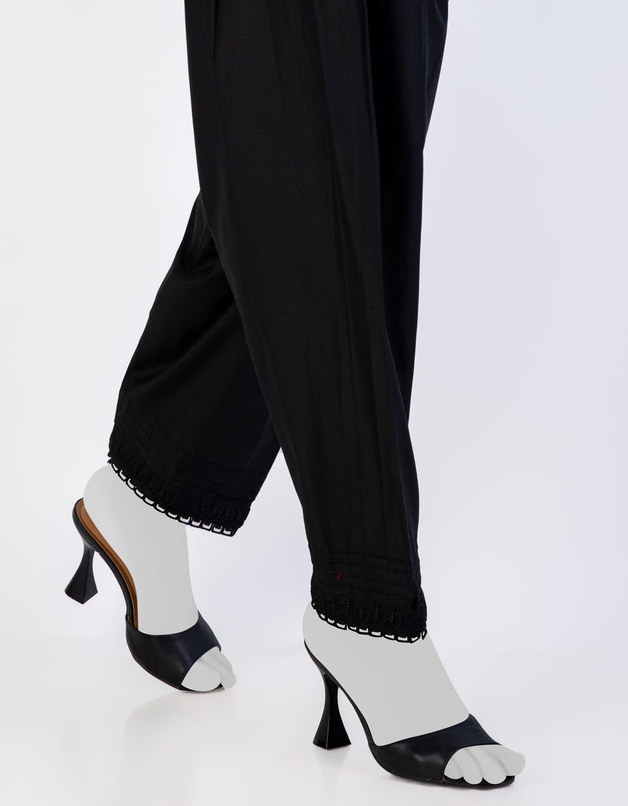 Black Lawn Shalwar | Jjlt-S-24-8002-B