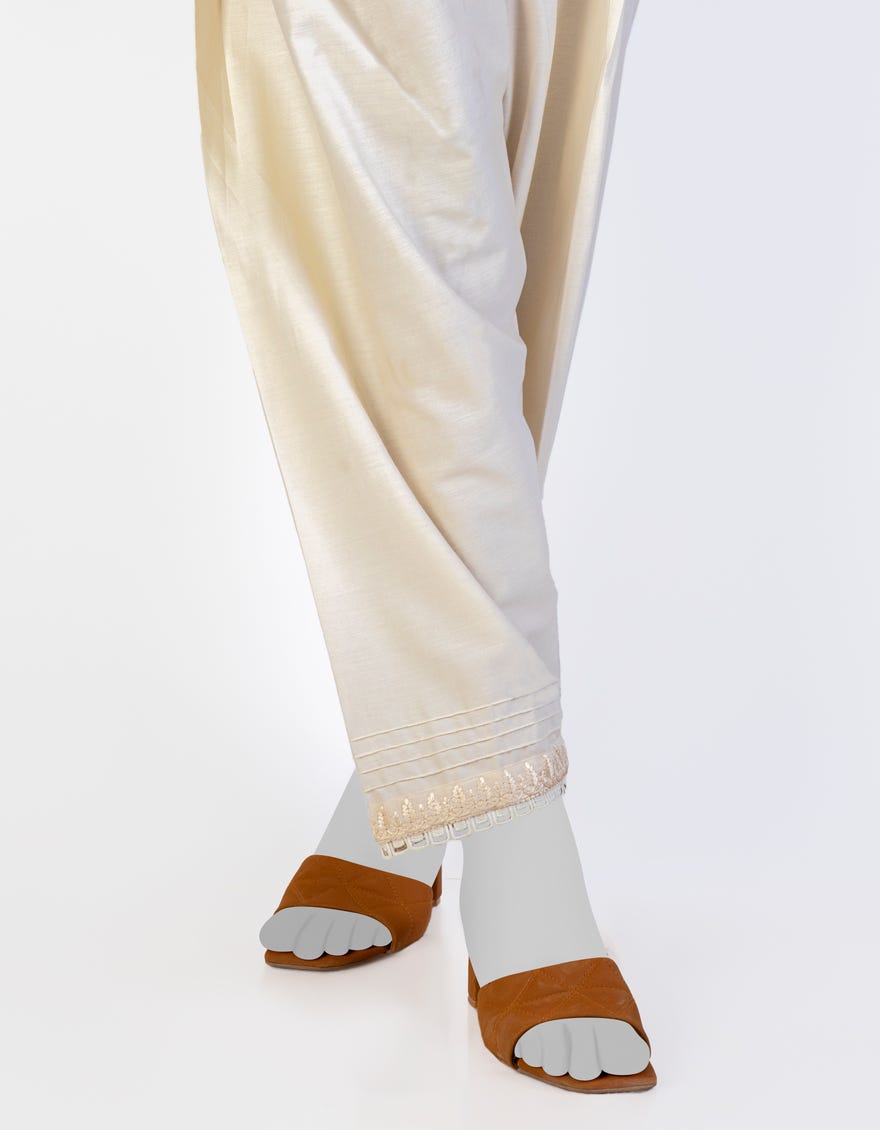 Off White Lawn Shalwar | Jjlt-S-24-8002-C