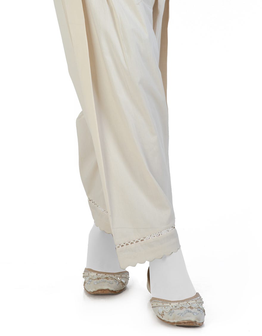 Off White Lawn Shalwar | Jjlt-S-24-8003