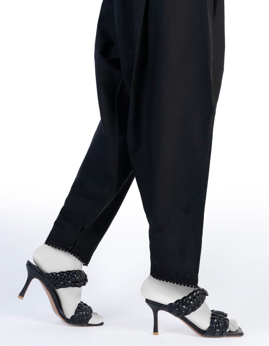 Black Lawn Shalwar | Jjlt-S-24-8007-B
