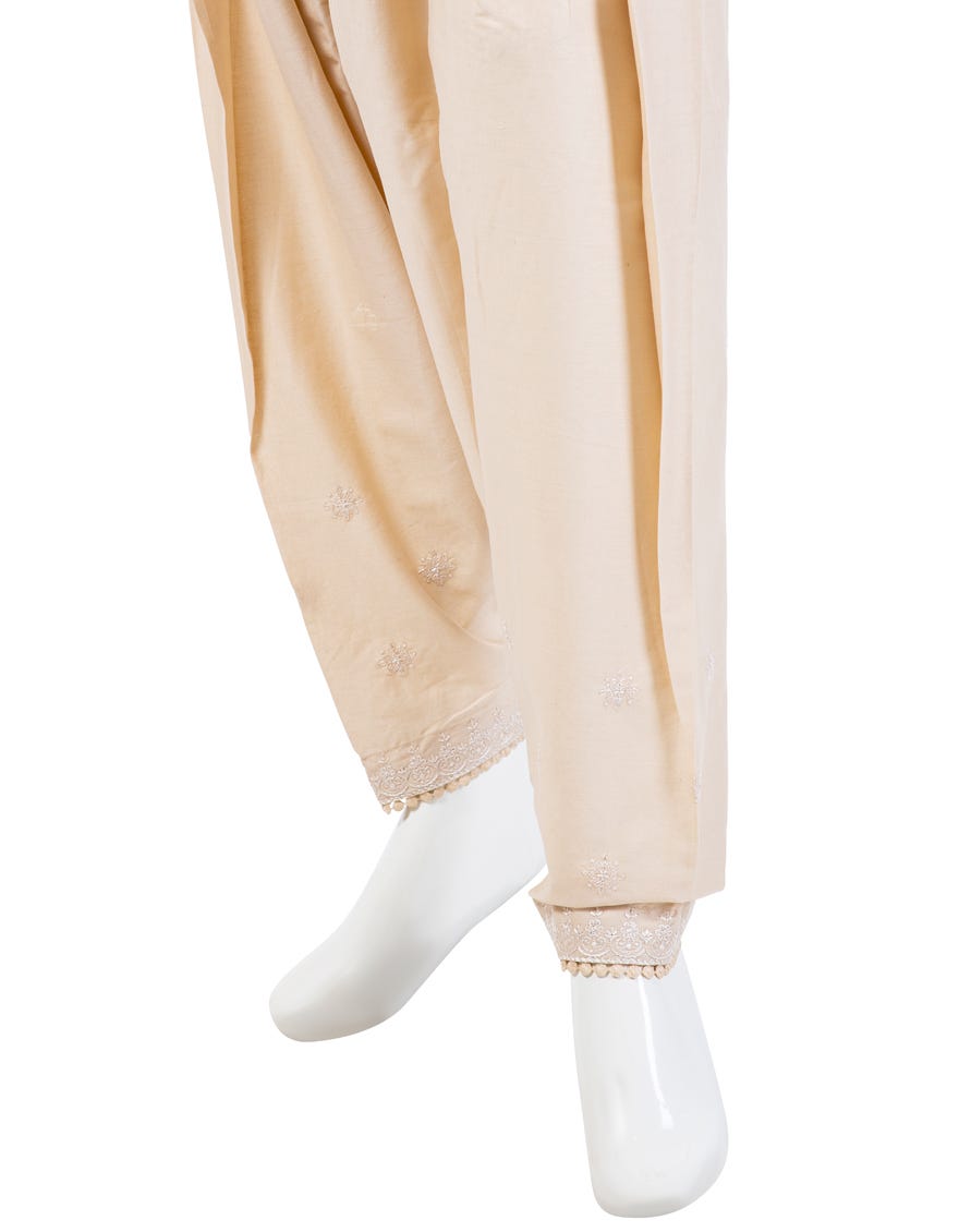 Beige Lawn Shalwar | Jjlt-S-24-8007-D