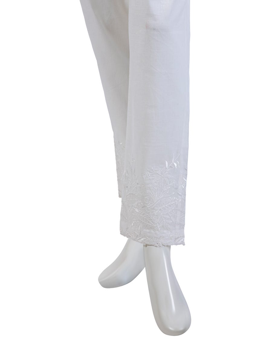 WHITE LAWN TROUSERS | JJLT-S-24-8009-A