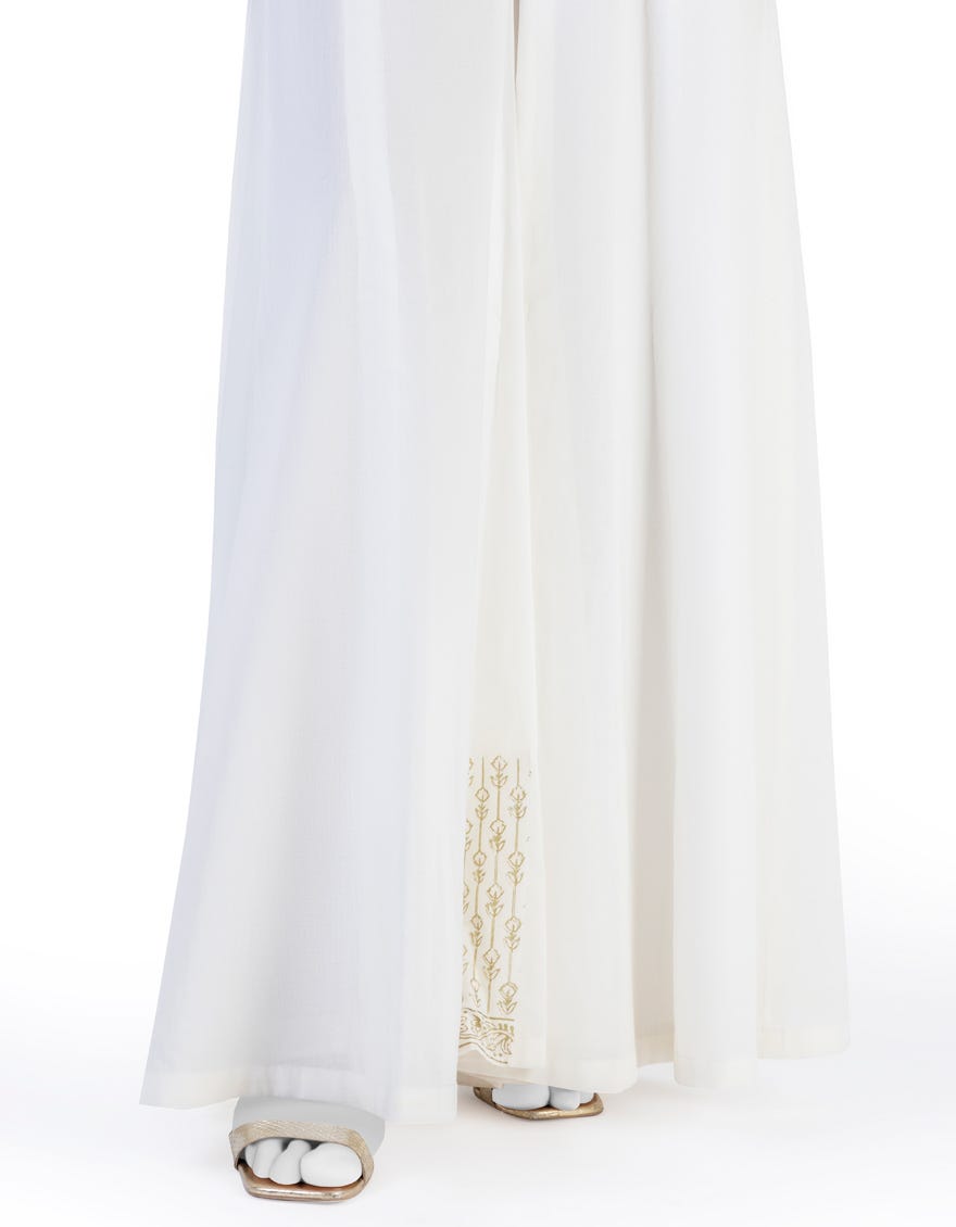 Off White Lawn Gharara | Jjlt-S-24-8011-C