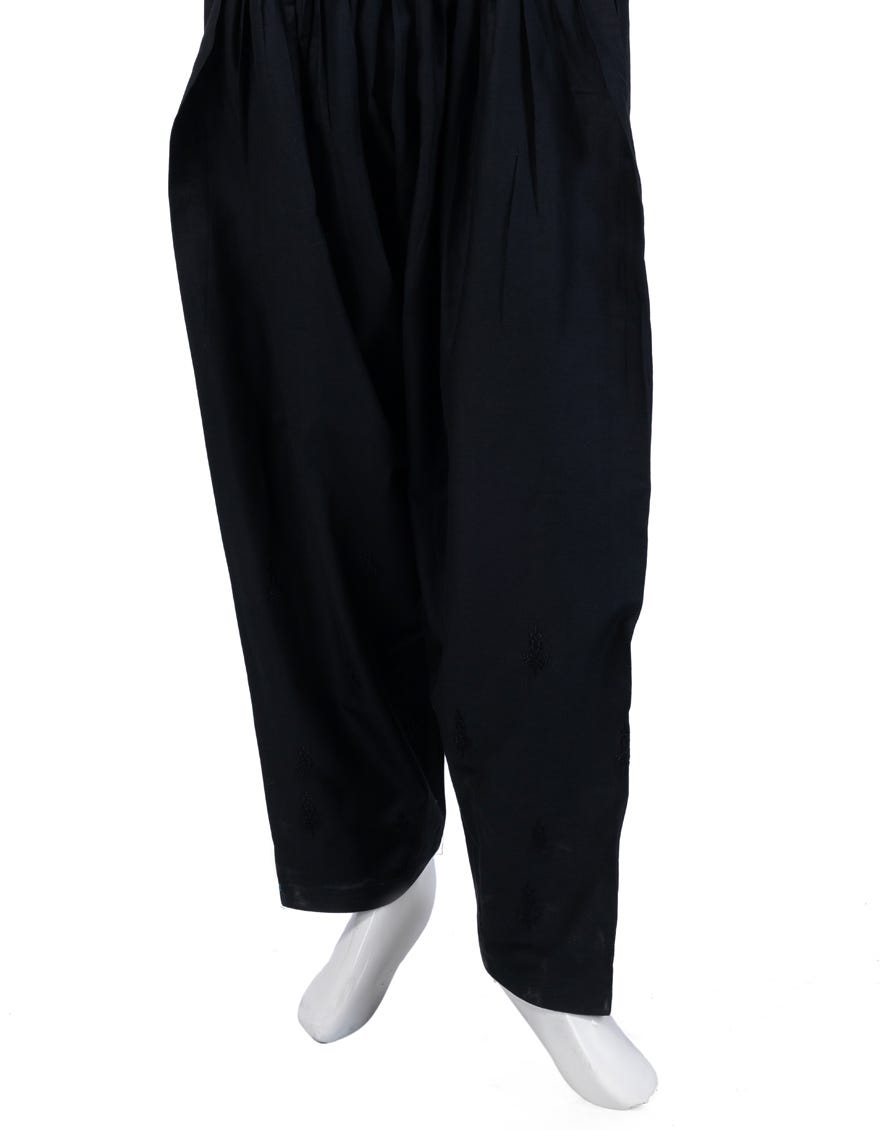 Black Lawn Shalwar | Jjlt-S-24-8019