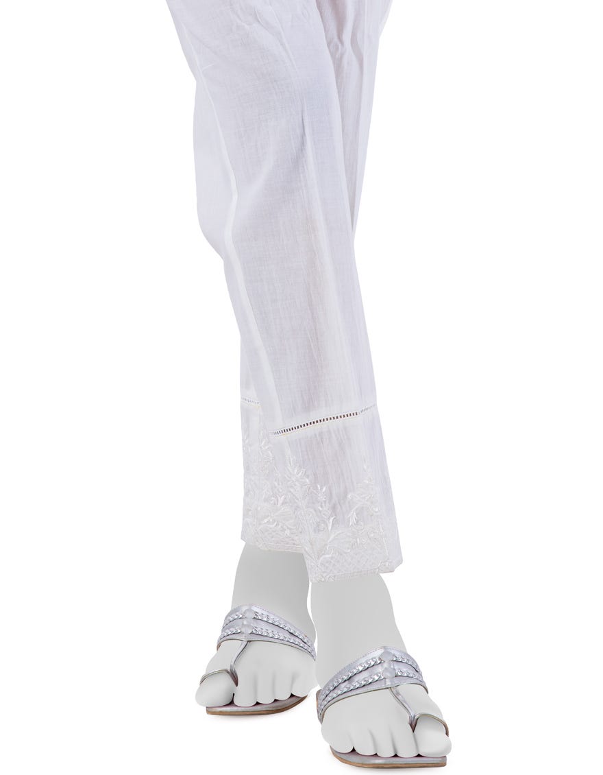Off White Lawn Trousers | Jjlt-S-24-8023