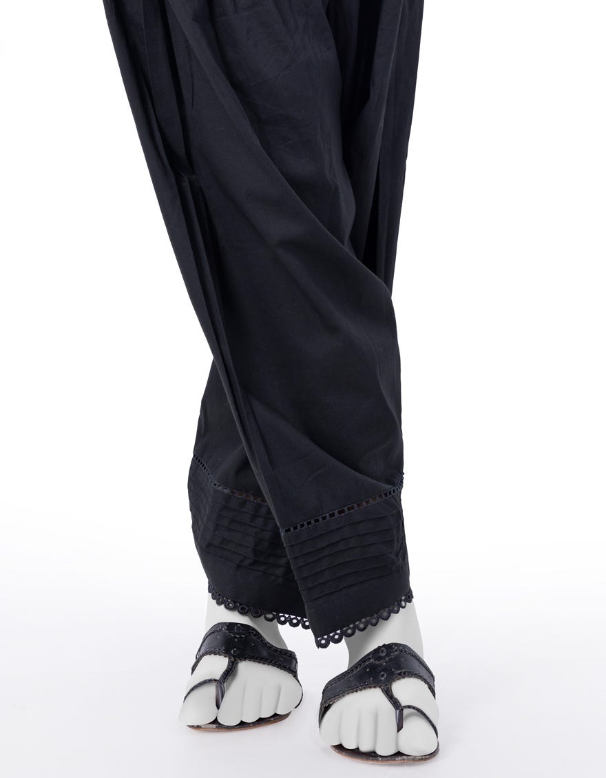 Black Lawn Shalwar | Jjlt-S-24-8027-B