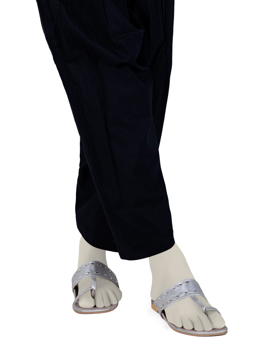 Black Khaddar Trousers | Jjlt-S-24-8030-B
