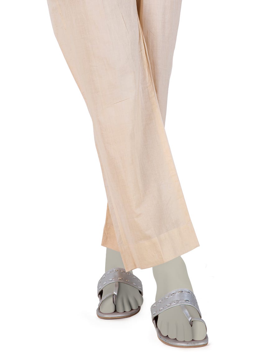 Beige Khaddar Trousers | Jjlt-S-24-8031-D