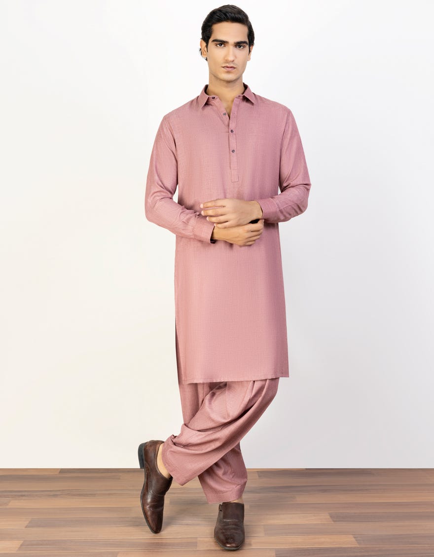 Rosewood Cotton Unstitched Kameez Shalwar Fabric | Jjms-2420
