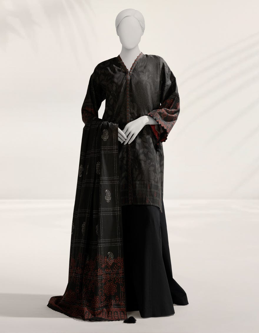 MULTICOLOR DIGITAL PRINTED CAMBRIC UNSTITCHED 2PC