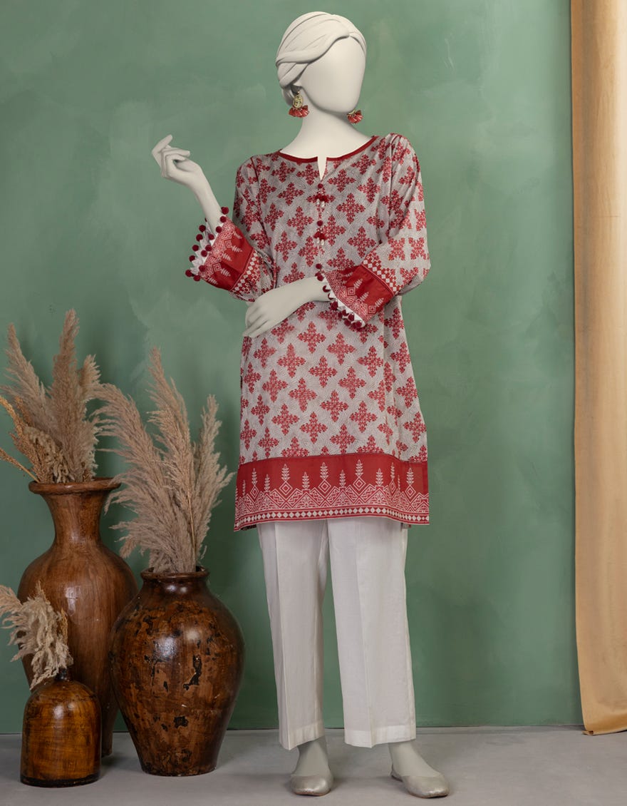 MULTICOLOR LAWN PRINTED UNSTITCHED 2PC