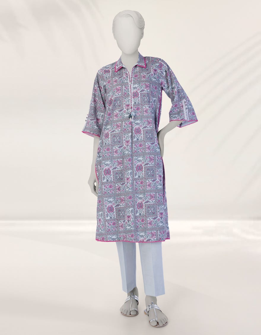 MULTICOLOR PRINTED LIMINAL UNSTITCHED 2PC