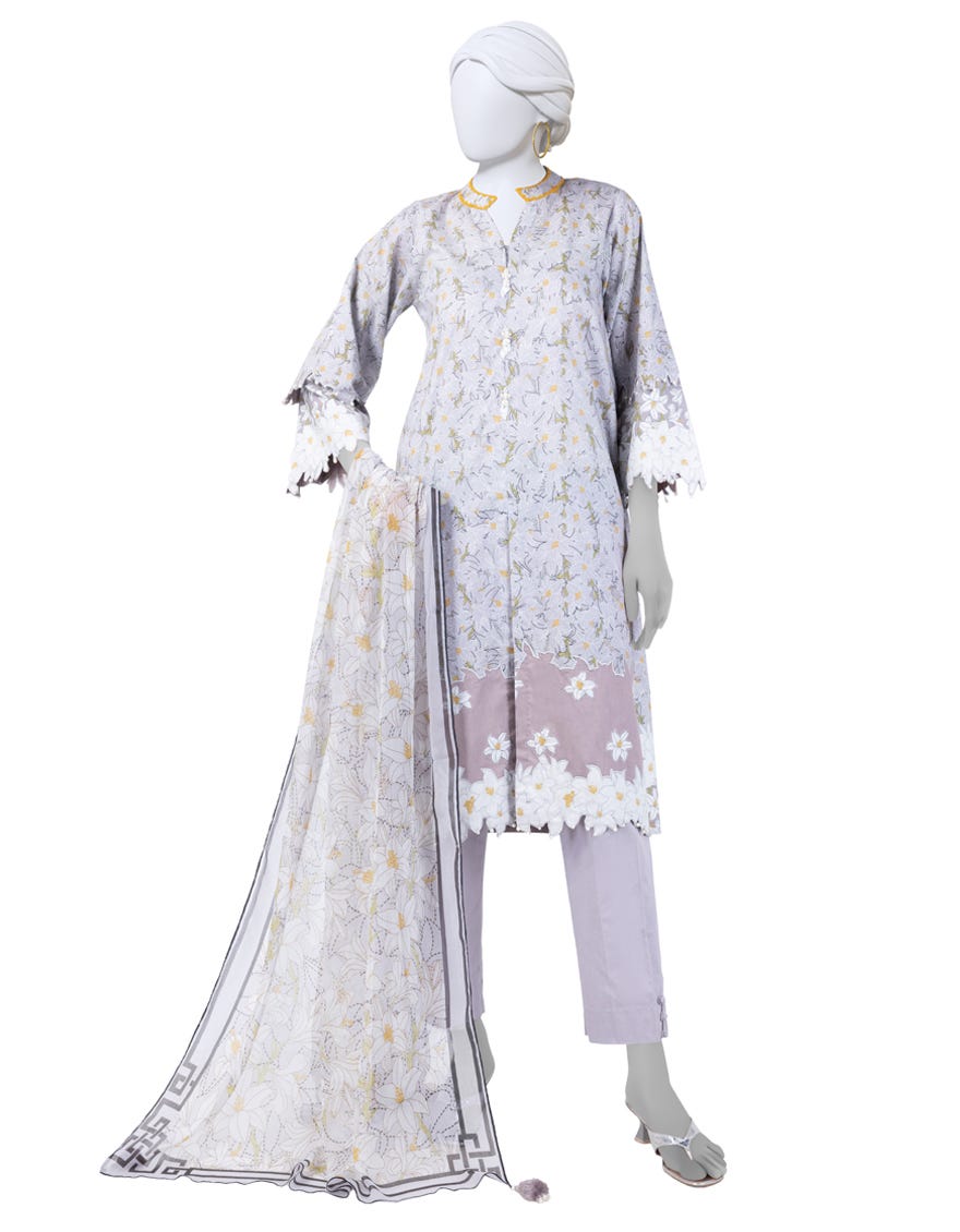 GREY LAWN DIGITAL PRINTED UNSTITCHED 3PC