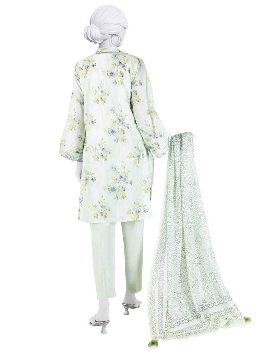 MULTICOLOR LAWN PRINTED UNSTITCHED 3PC
